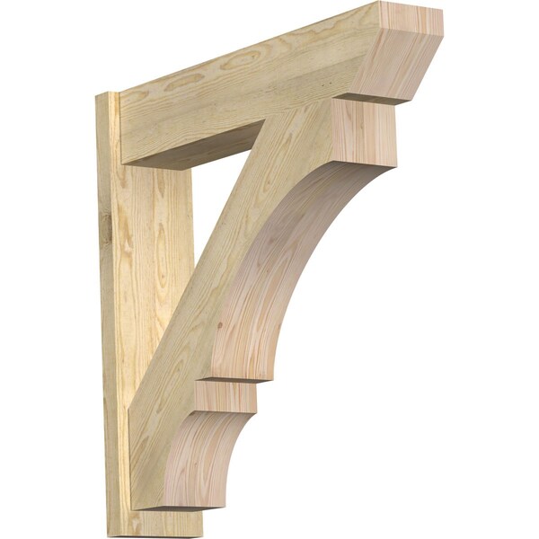 Ekena Millwork Balboa Slat Rough Sawn Outlooker, Douglas Fir, 8"W x 36"D x 36"H OUT08X36X36BOA06RDF - main